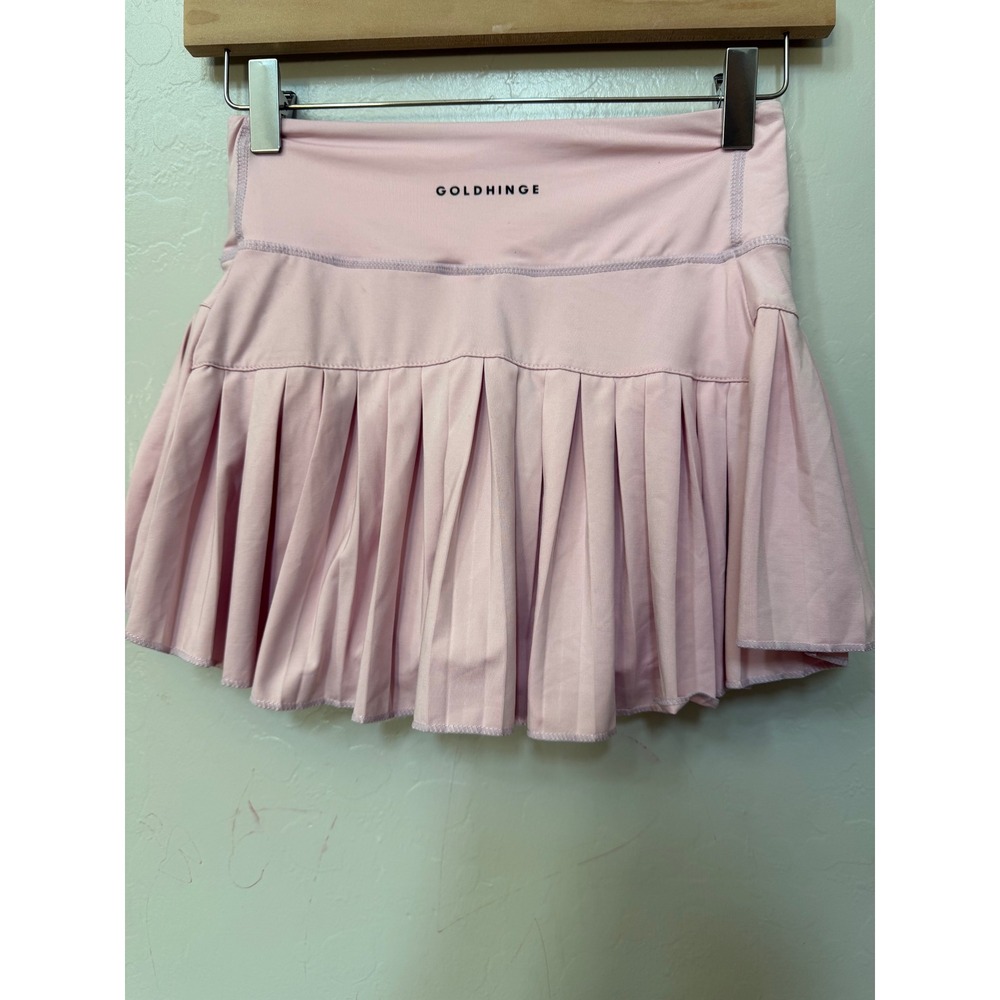 Goldhinge Women Pink Pleated Tennis Skort Athletic Skirt XS - Picture 2 of 3